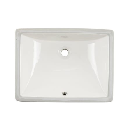 Wells Sinkware 20 in. Rectangular Undermount Single Bowl Bathroom Sink in Bisque RTU2015-6B